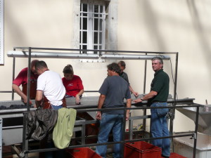 The sorting table at Perrot-Minot